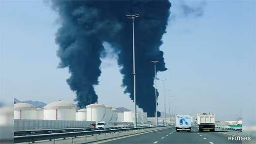 Iran attacks on UAE port